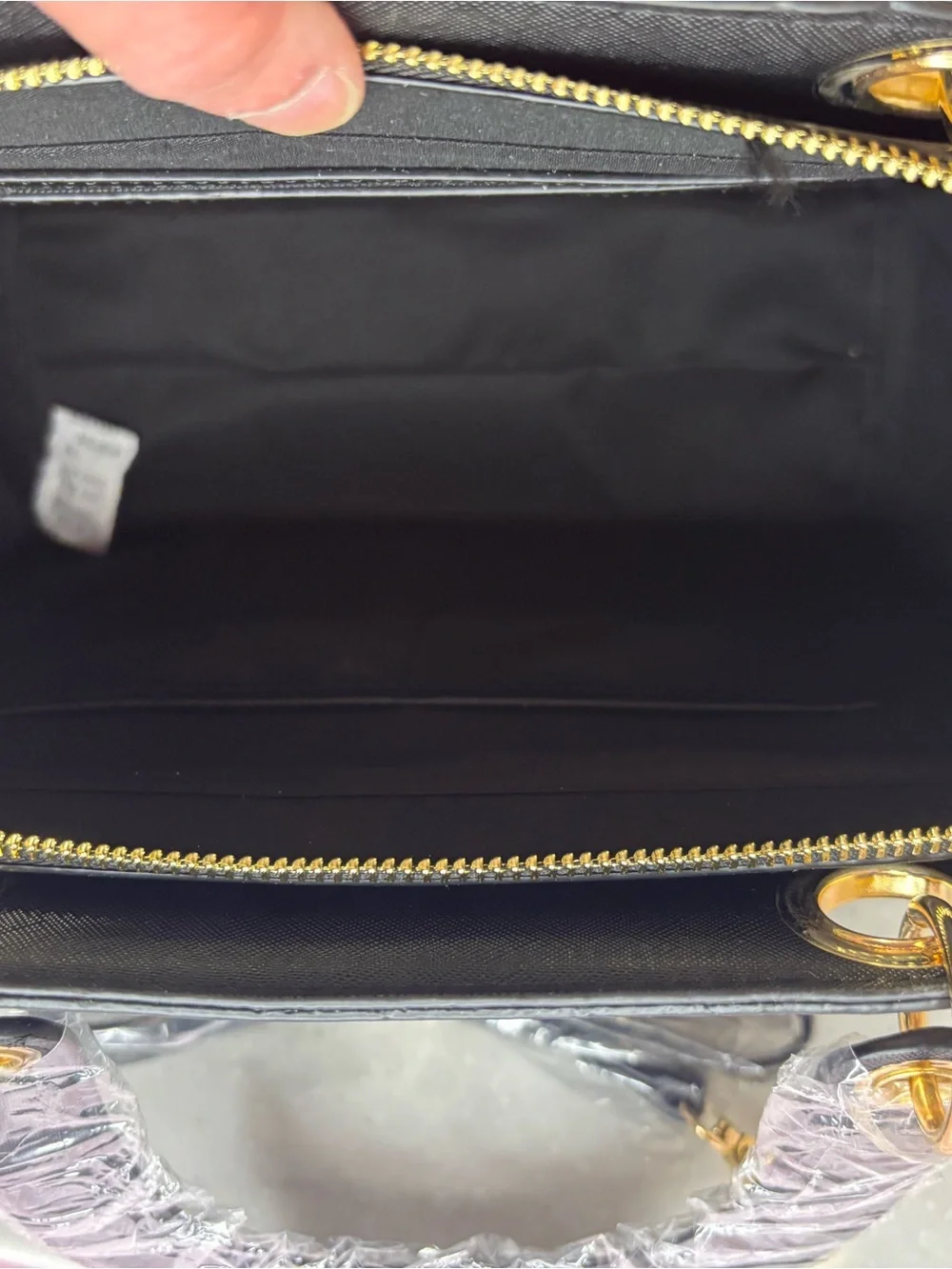 Trina Turk Black Structured Top-Handle with crossbody strap